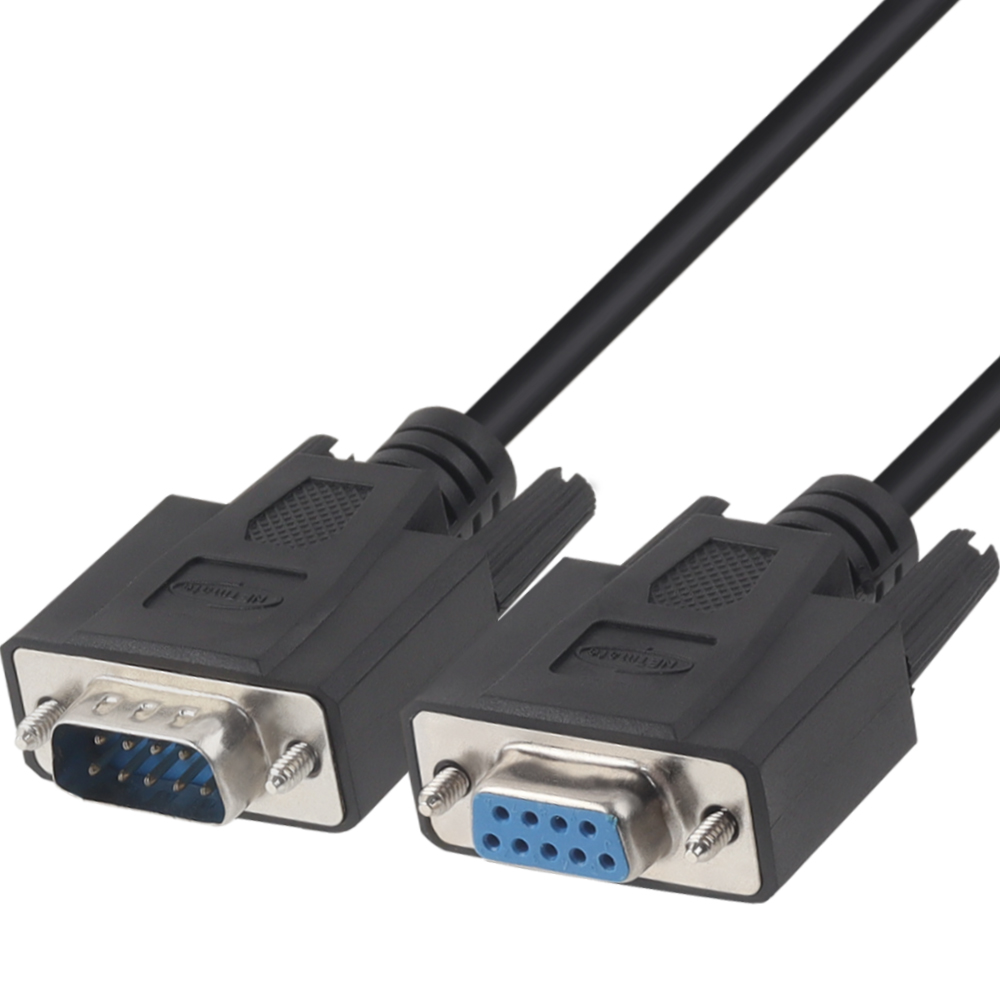 강원전자 넷메이트 9핀 M/F NULL MODEM 케이블 5m (블랙) NMC-SFM50B