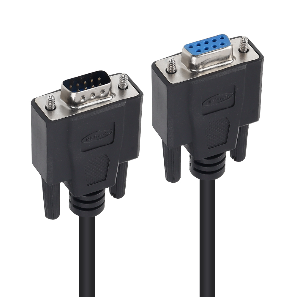 강원전자 넷메이트 9핀 M/F NULL MODEM 케이블 5m (블랙) NMC-SFM50B
