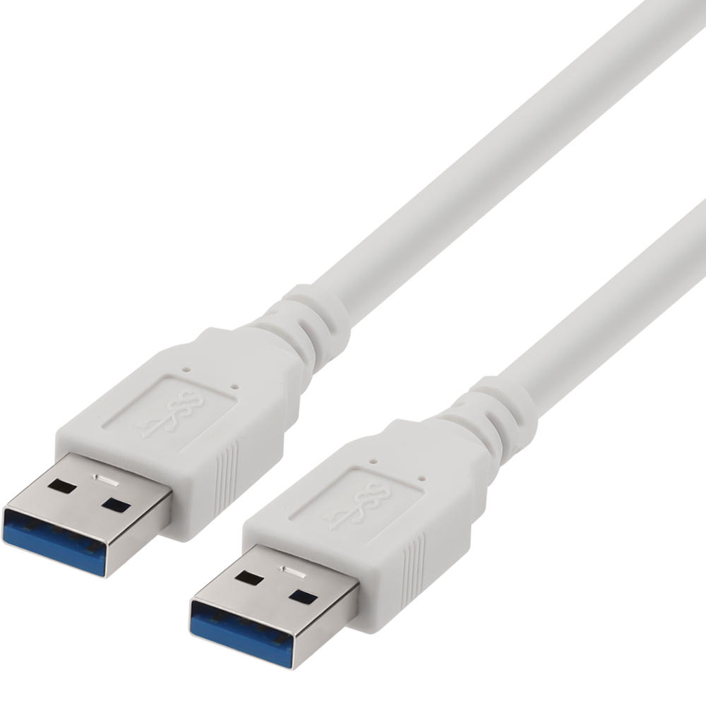강원전자 넷메이트 USB3.0 AM-AM 케이블 0.5m (화이트) NM-TUA305