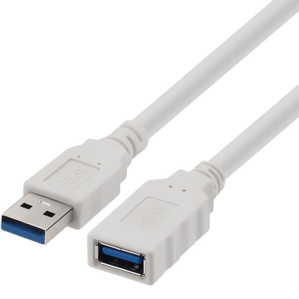 강원전자 넷메이트 USB3.0 연장 AM-AF 케이블 3m (화이트) NM-TUF330
