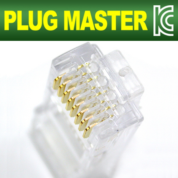 강원전자 플러그마스터 UTP CAT.6 RJ-45 8P8C 플러그 P8-001E(100개)