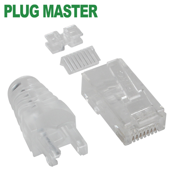 강원전자 플러그마스터 UTP CAT.6 RJ-45 8P8C 플러그&부트 P8-039(낱개)
