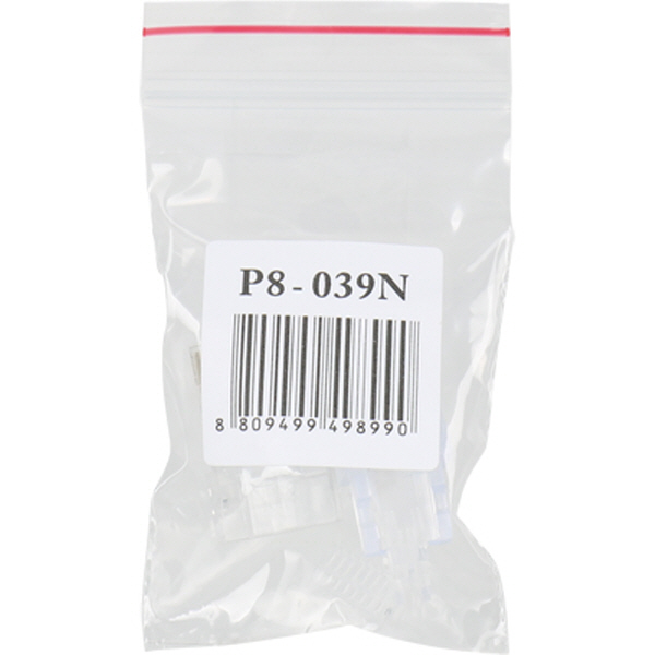 강원전자 플러그마스터 UTP CAT.6 RJ-45 8P8C 플러그&부트 P8-039N(100개)