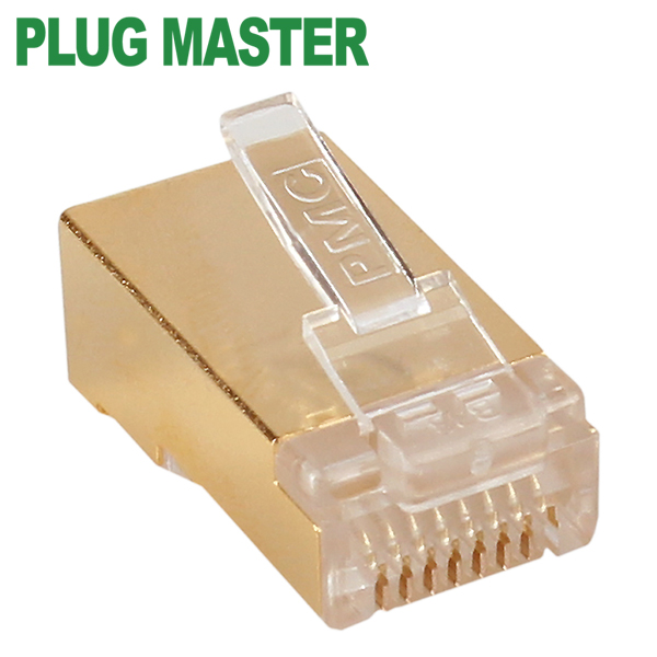 강원전자 플러그마스터 STP CAT.7/CAT.6A RJ-45 8P8C 플러그 - Straight 핀 P8-042N(낱개)