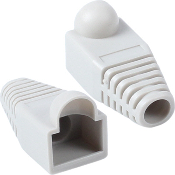 강원전자 플러그마스터 RJ-45 통부트(6mm/그레이) NM-SR001G(낱개)