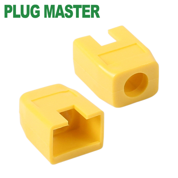 강원전자 플러그마스터 RJ-45 각부트(6mm/옐로우) NM-SR003Y(100개)