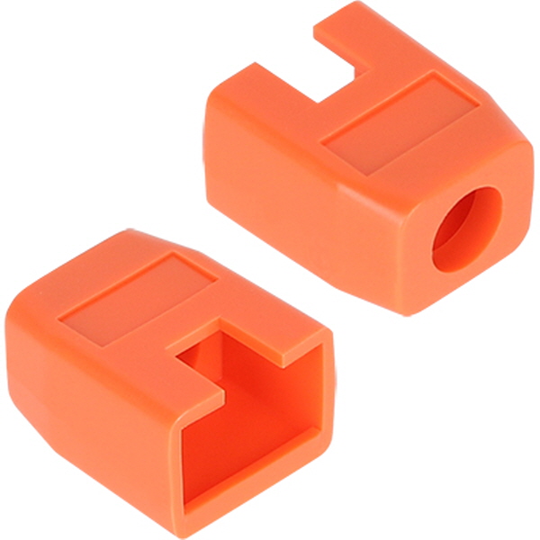 강원전자 플러그마스터 RJ-45 각부트(6mm/오렌지) NM-SR003YR(100개)