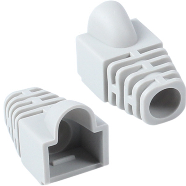 강원전자 플러그마스터 RJ-45 CAT.6 통부트(7mm/그레이) NM-SR007G(100개)