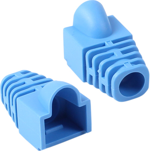 강원전자 플러그마스터 RJ-45 CAT.6 통부트(7mm/블루) NM-SR007BL(100개)