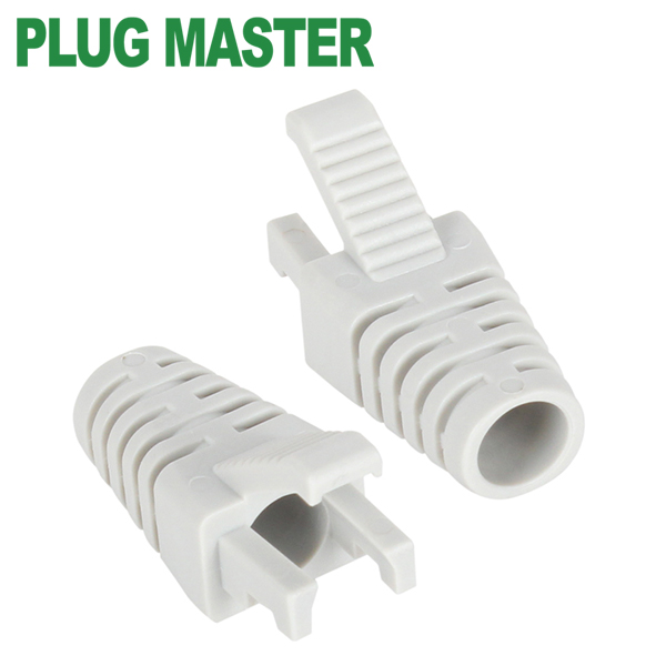 강원전자 플러그마스터 RJ-45 락(Lock) 부트(6mm/그레이) NM-SR008G(낱개)