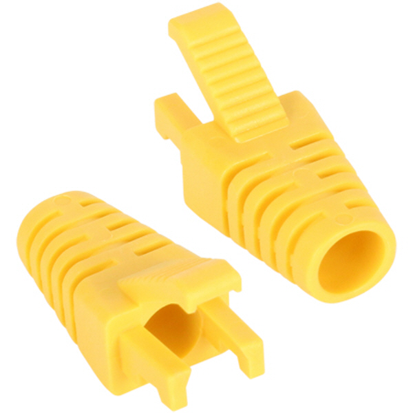 강원전자 플러그마스터 RJ-45 락(Lock) 부트(6mm/옐로우) NM-SR008Y(100개)