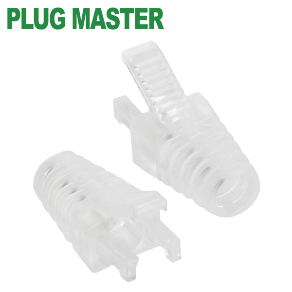 강원전자 플러그마스터 RJ-45 락(Lock) 부트(6mm/클리어) NM-SR008CL(100개)