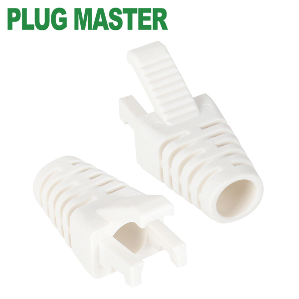 강원전자 플러그마스터 RJ-45 락(Lock) 부트(6mm/화이트) NM-SR008W(100개)