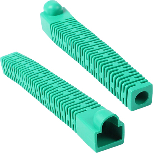 강원전자 플러그마스터 RJ-45 롱타입 통부트(6mm/그린) NM-SR013GR(30개)
