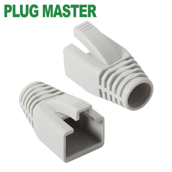 강원전자 플러그마스터 RJ-45 CAT.7/6A 통부트(8mm/그레이) NM-SR014G(100개)