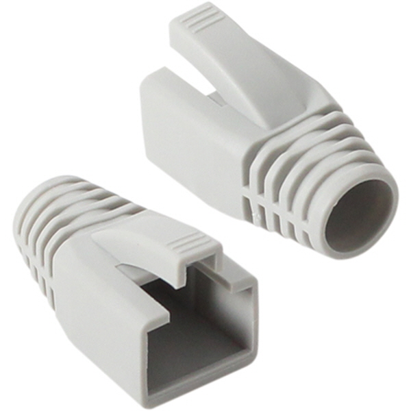 강원전자 플러그마스터 RJ-45 CAT.7/6A 통부트(8mm/그레이) NM-SR014G(낱개)