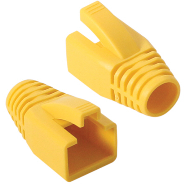 강원전자 플러그마스터 RJ-45 CAT.7/6A 통부트(8mm/옐로우) NM-SR014Y(100개)