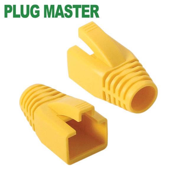강원전자 플러그마스터 RJ-45 CAT.7/6A 통부트(8mm/옐로우) NM-SR014Y(100개)