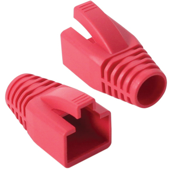 강원전자 플러그마스터 RJ-45 CAT.7/6A 통부트(8mm/레드) NM-SR014R(100개)