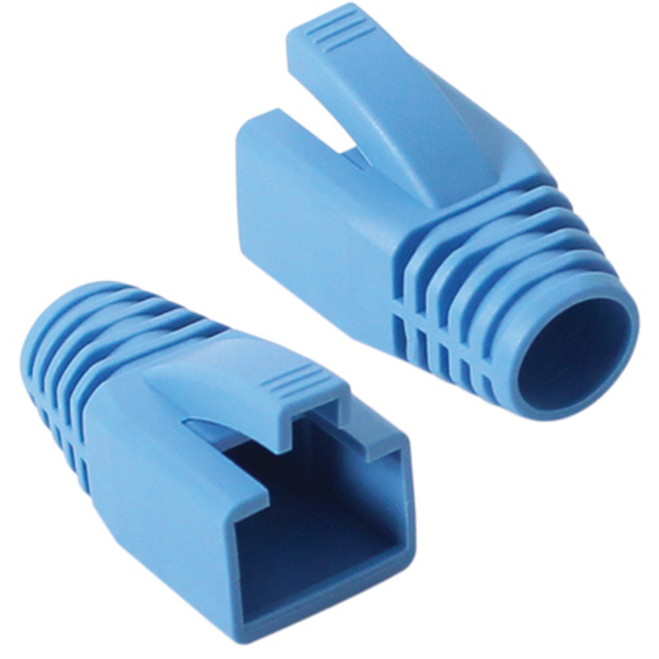강원전자 플러그마스터 RJ-45 CAT.7/6A 통부트(8mm/블루) NM-SR014BL(낱개)