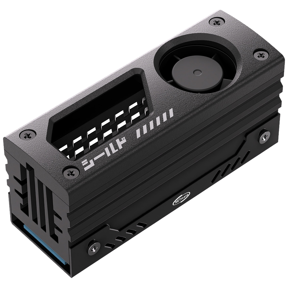 강원전자 넷메이트 M.2 SSD 알루미늄 방열판 (블랙) [EZDIY-FAB] NM-DPI236