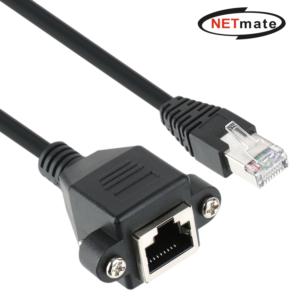 강원전자 넷메이트 CAT.6 SFTP 연장 판넬형 랜 케이블 1.5m NMC-U615FZ