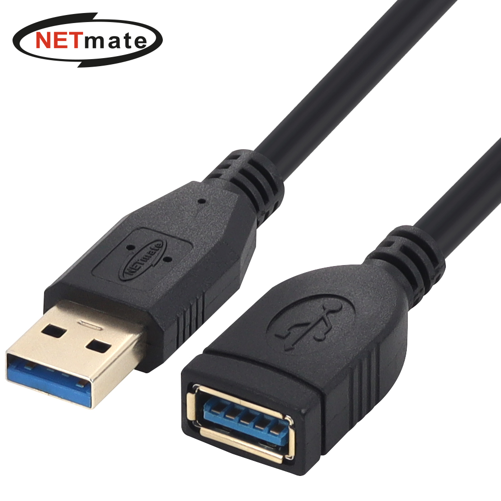 강원전자 넷메이트 USB3.0 연장 AM-AF 케이블 1.5m (블랙) NM-UF315BKZ