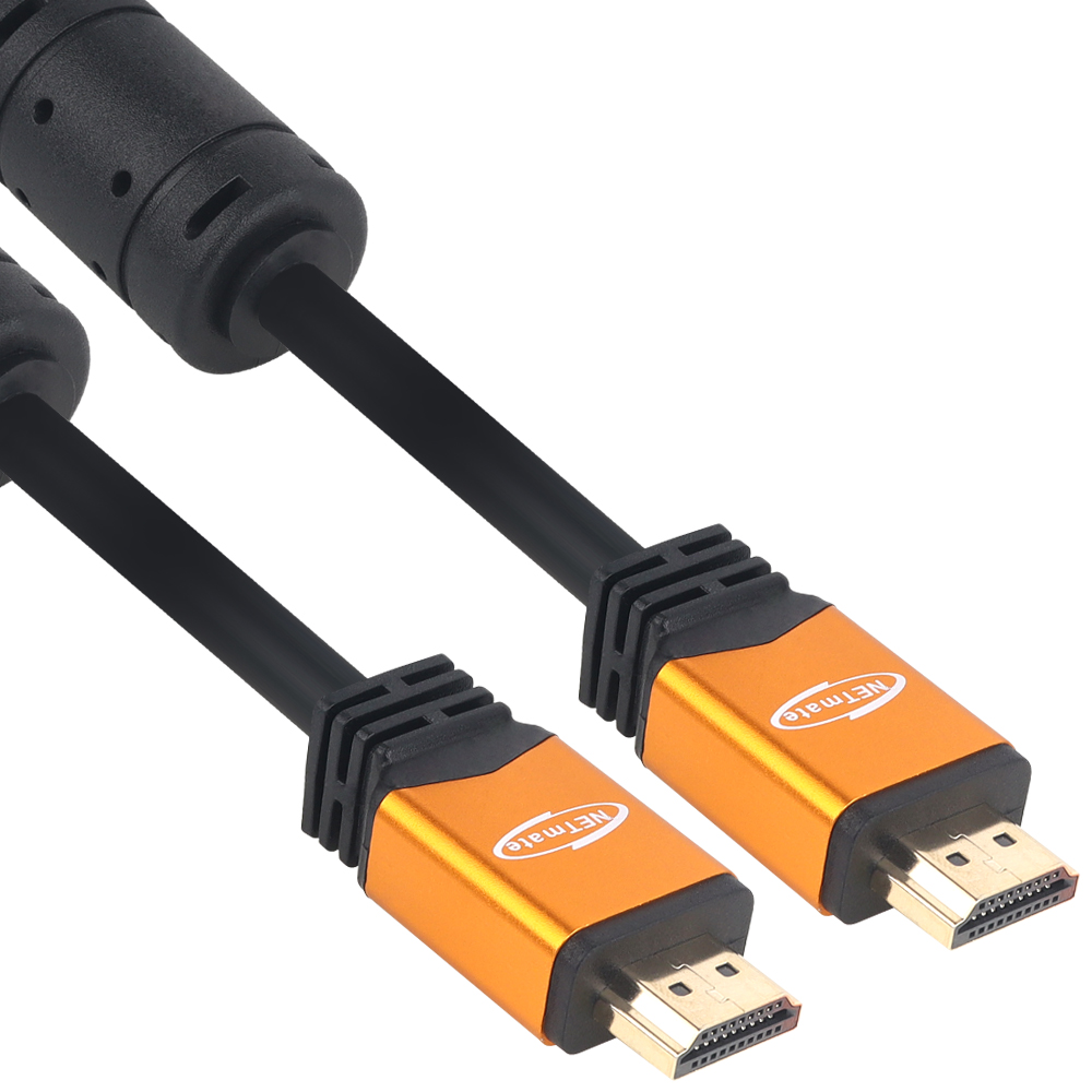 강원전자 넷메이트 8K 60Hz HDMI 2.0 Gold Metal 케이블 0.5m NMC-HQ005Z