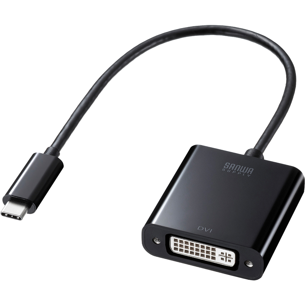 강원전자 산와서플라이 USB Type C to DVI 컨버터 AD-ALCDV