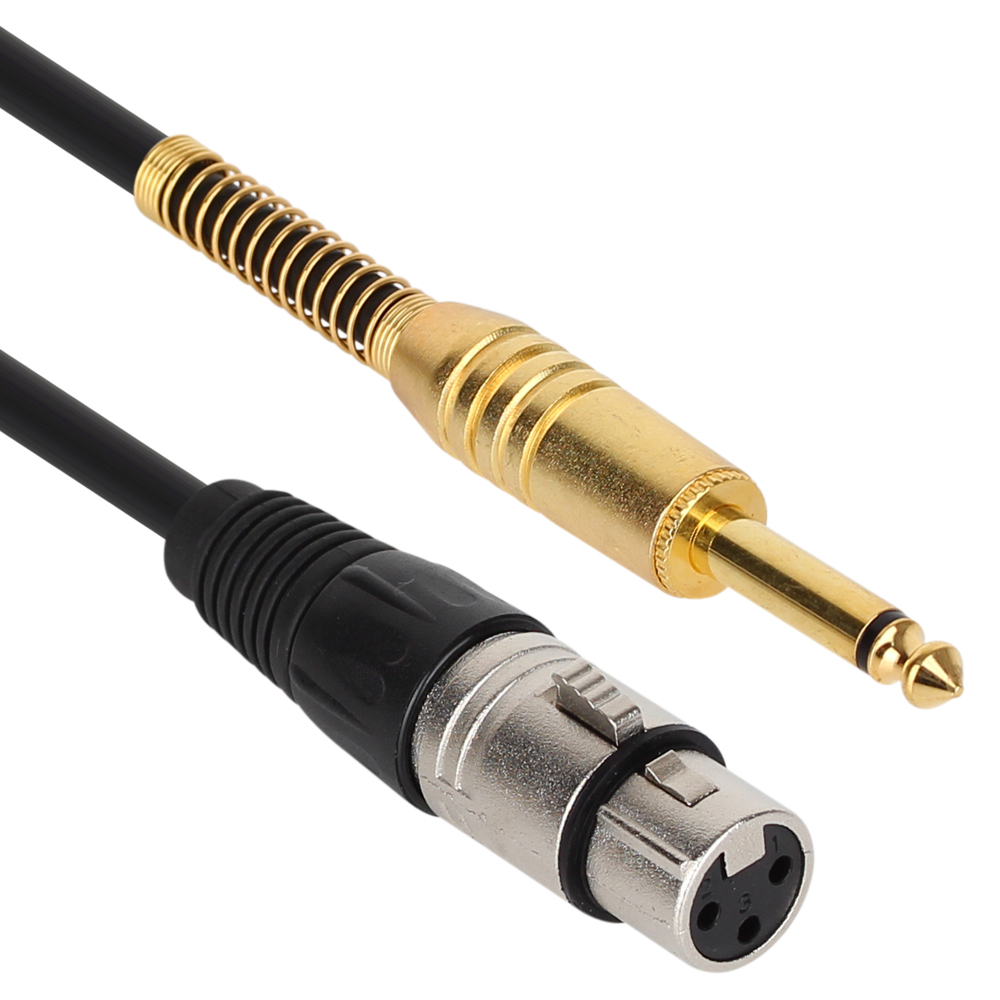 강원전자 넷메이트 XLR 캐논(F)-TS(5.5 Mono) 마이크 케이블 15m NMC-XLR515F