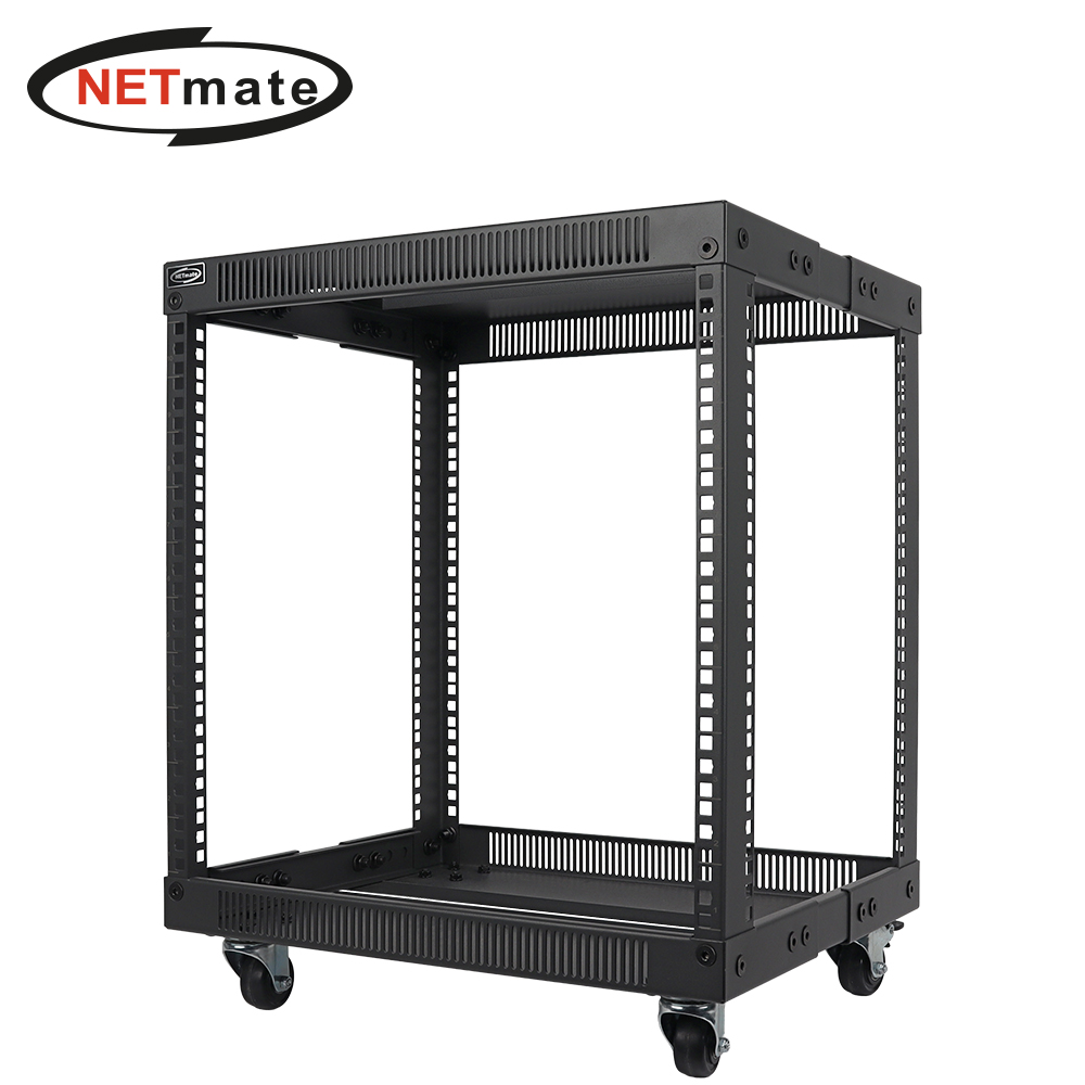 강원전자 넷메이트 조립식 오픈 허브랙, 블랙 NM-S650FRB
