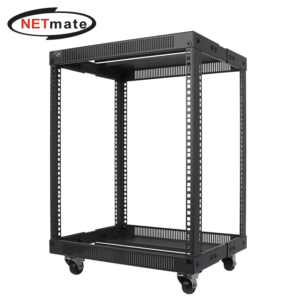 강원전자 넷메이트 조립식 오픈 허브랙, 블랙 NM-S750FRB
