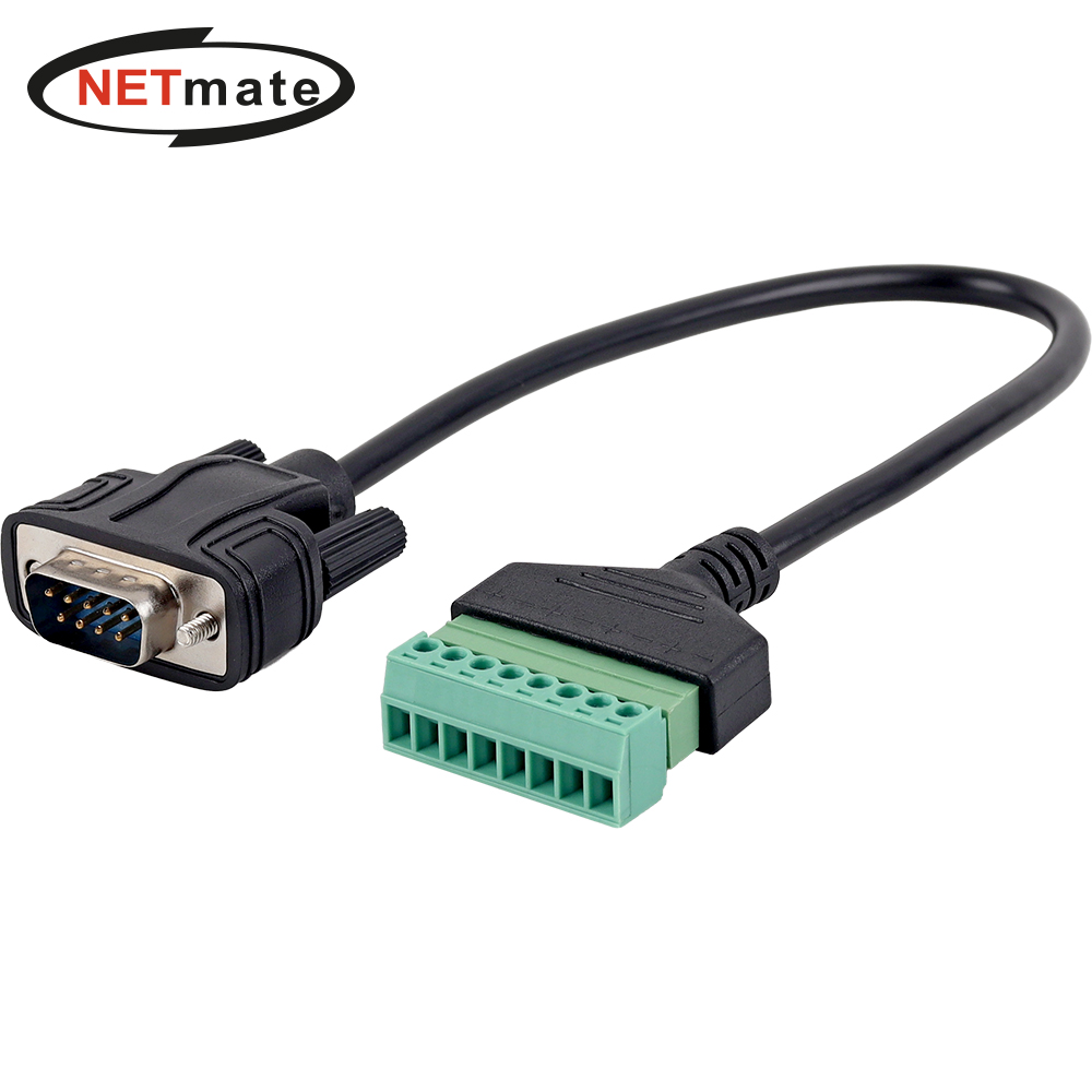 강원전자 넷메이트 DB9M / 8핀 터미널 블록 케이블 젠더 NM-TG14