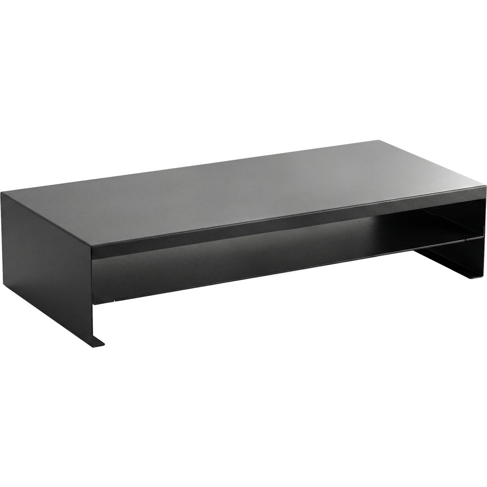 강원전자 넷메이트 다용도 2단 메탈 받침대, 560x260x125mm 블랙 NM-AM560BF