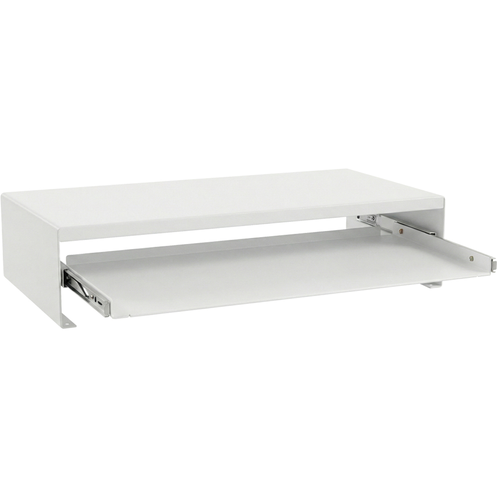 강원전자 넷메이트 다용도 2단 슬라이딩 메탈 받침대, 560x260x125mm 화이트 NM-AM560WB