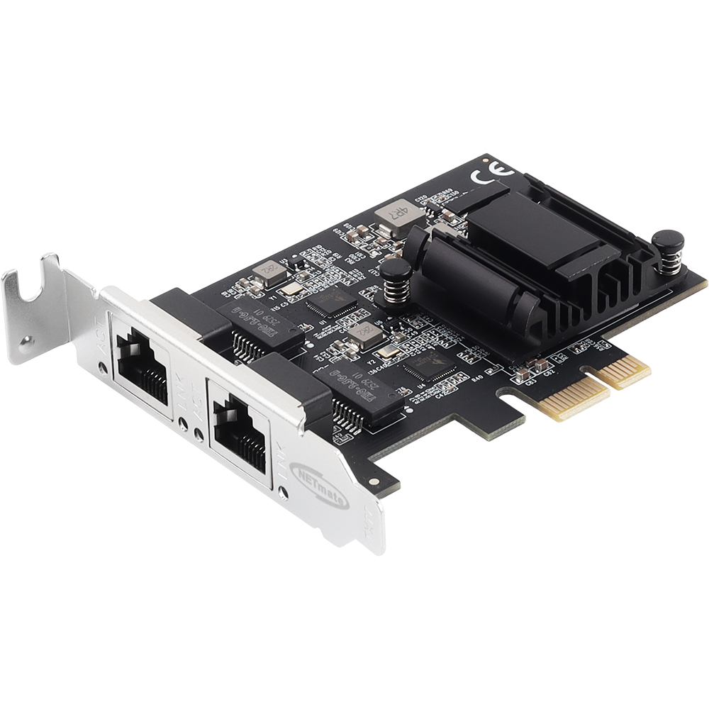 강원전자 넷메이트 PCI Express 듀얼 2.5G 멀티 기가비트 랜카드(슬림PC겸용) NM-PL252