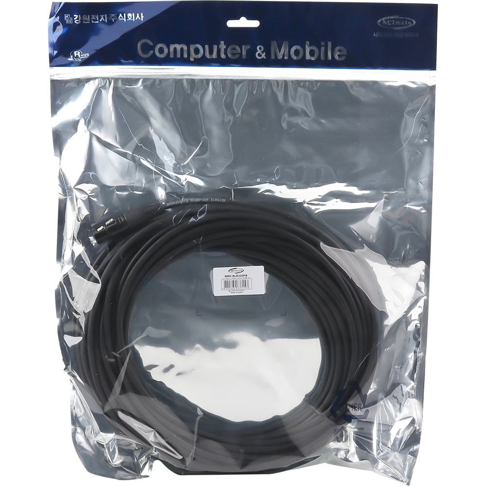 강원전자 넷메이트 XLR 캐논(F)-스테레오 마이크 케이블 20m NMC-XLR320FB