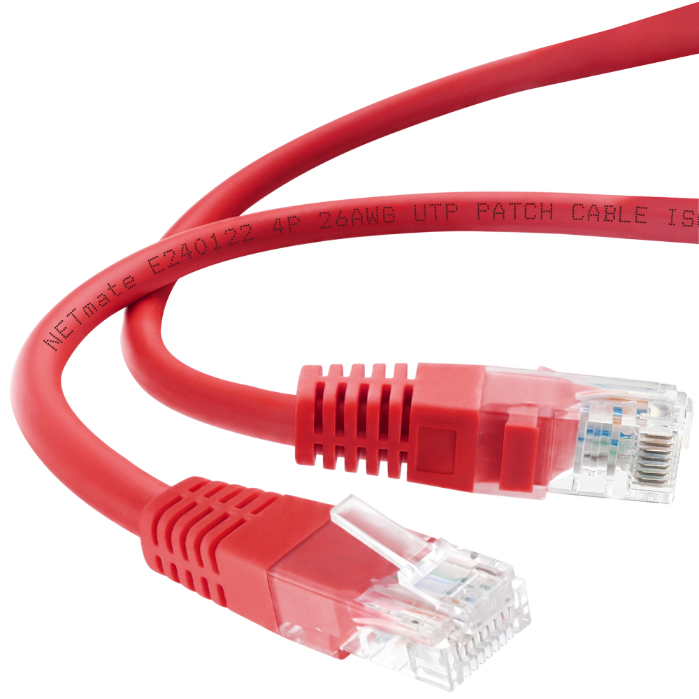 강원전자 넷메이트 CAT.5E UTP 랜 케이블 15m, 레드 NMC-U515R