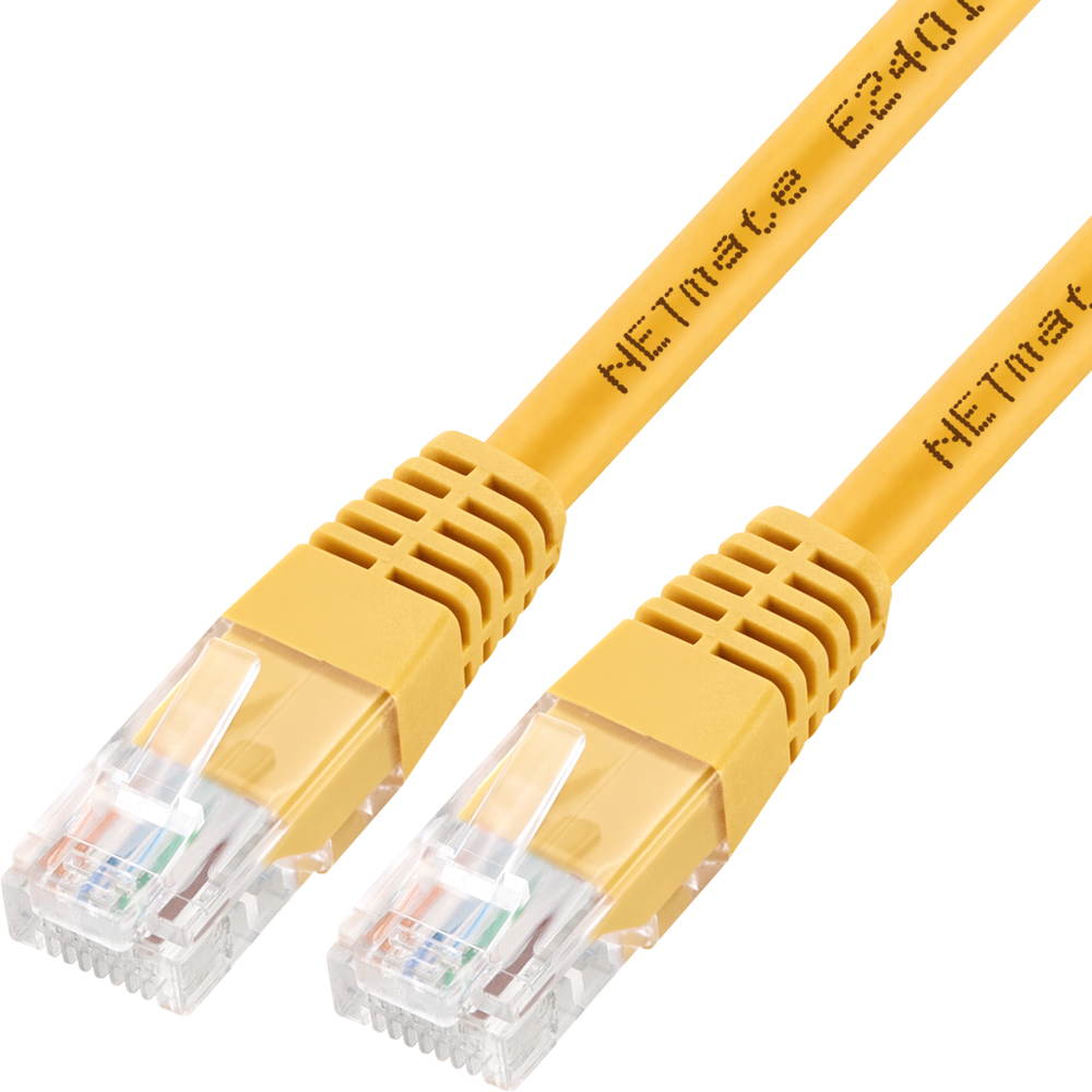 강원전자 넷메이트 CAT.5E UTP 랜 케이블 7m, 옐로우 NMC-U507Y
