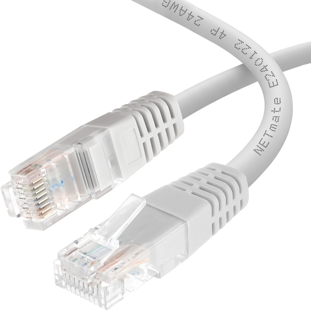 강원전자 넷메이트 CAT.6 UTP 랜 케이블 15m, 그레이 NMC-U6150G
