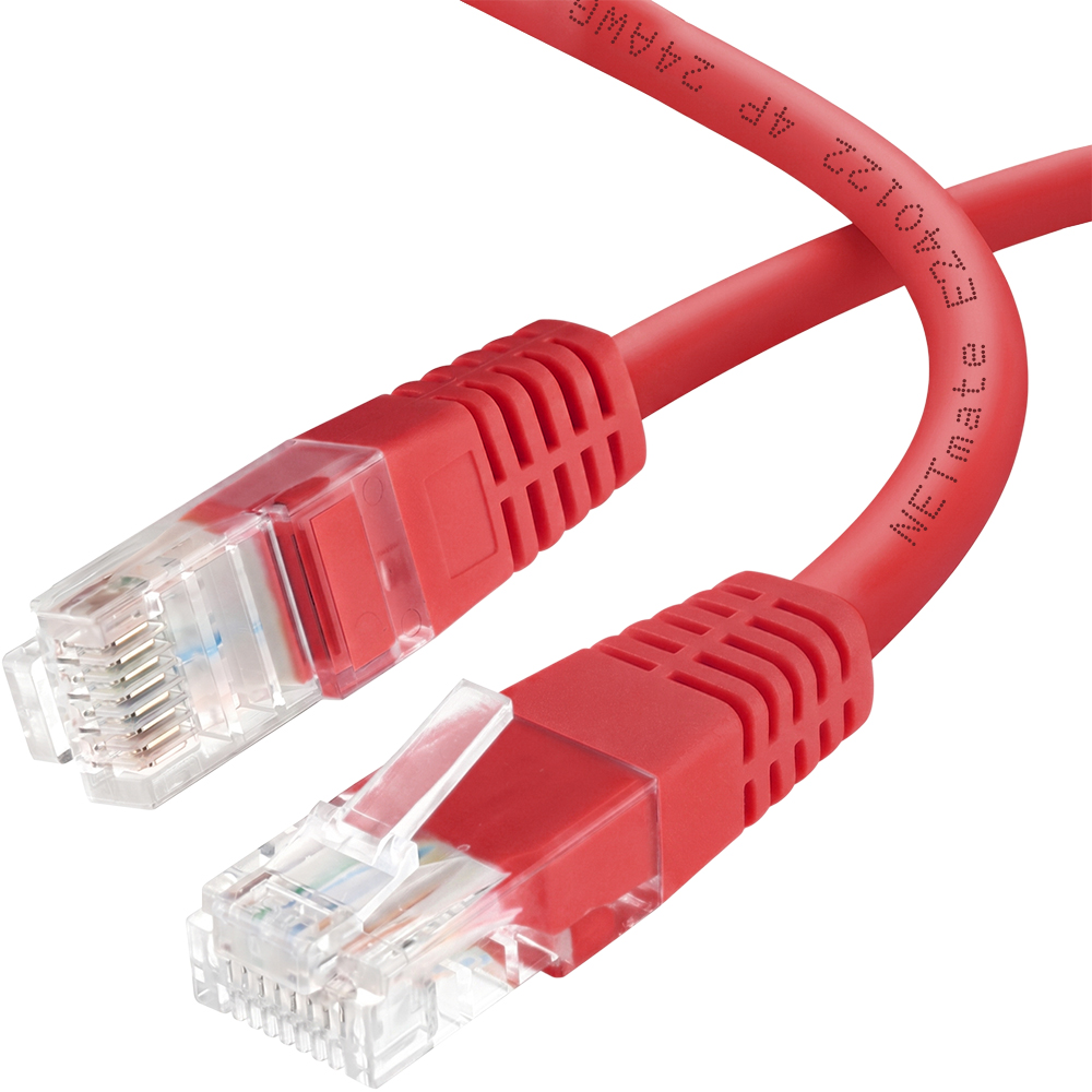 강원전자 넷메이트 CAT.6 UTP 랜 케이블 25m, 레드 NMC-U625R