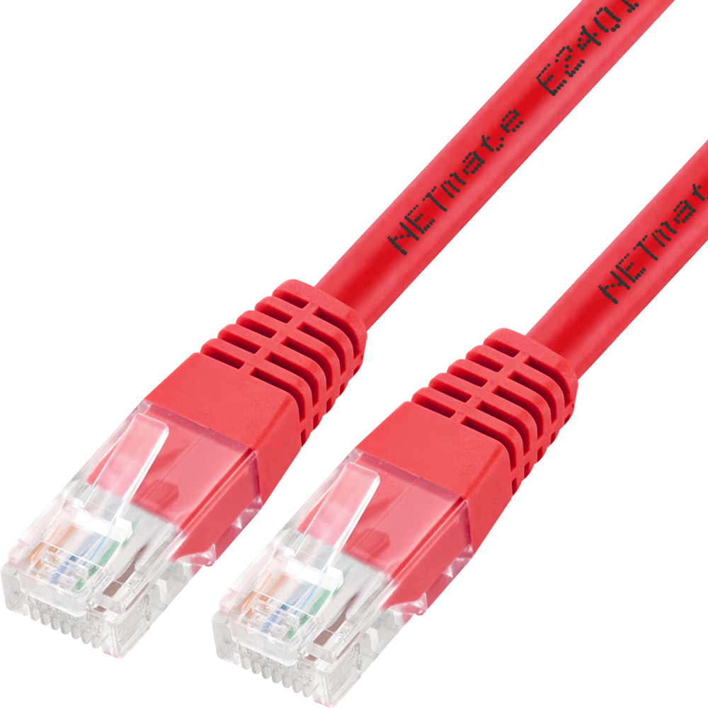 강원전자 넷메이트 CAT.6 UTP 랜 케이블 25m, 레드 NMC-U625R