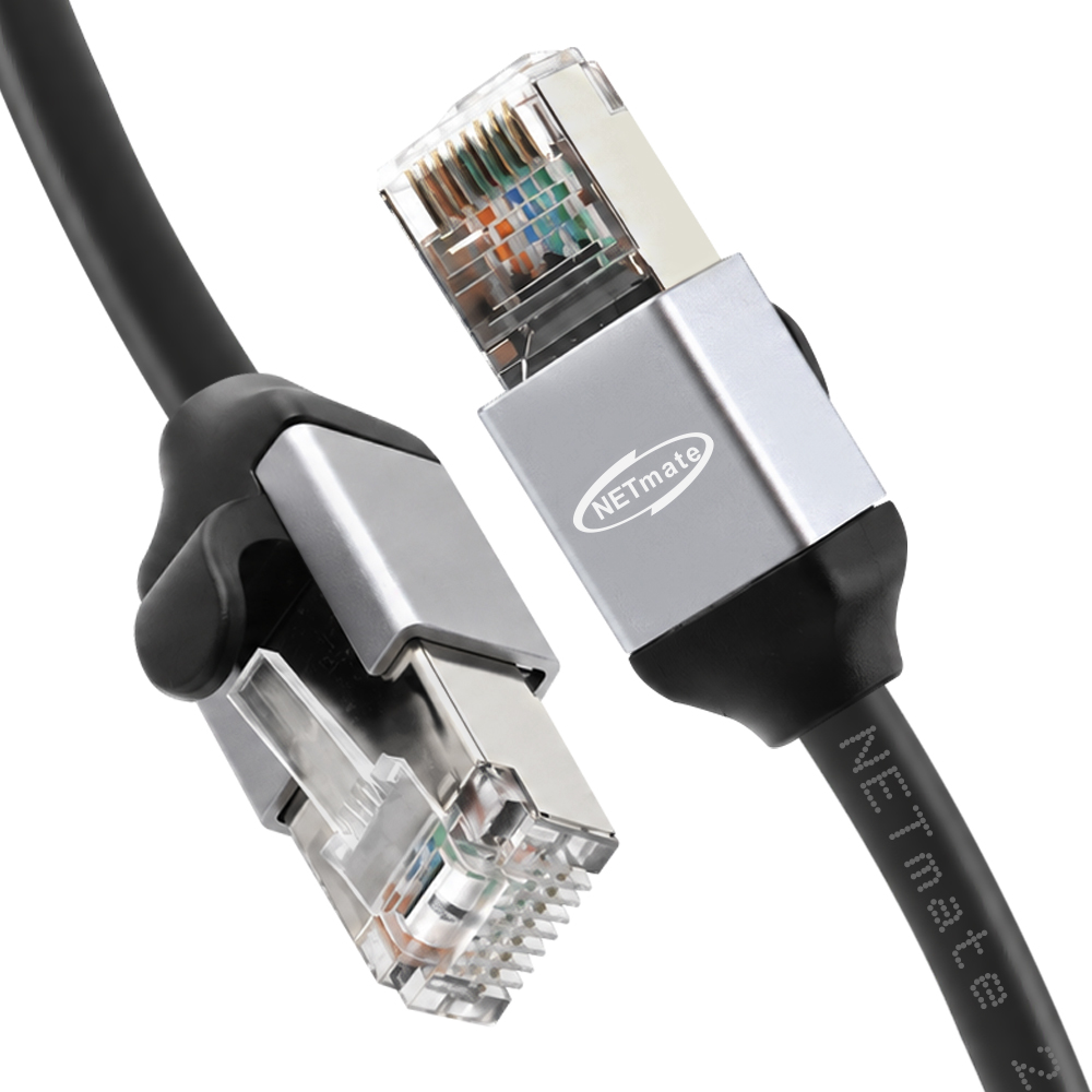 강원전자 넷메이트 CAT.8 SSTP Metal 랜 케이블 15m NM-C8M15