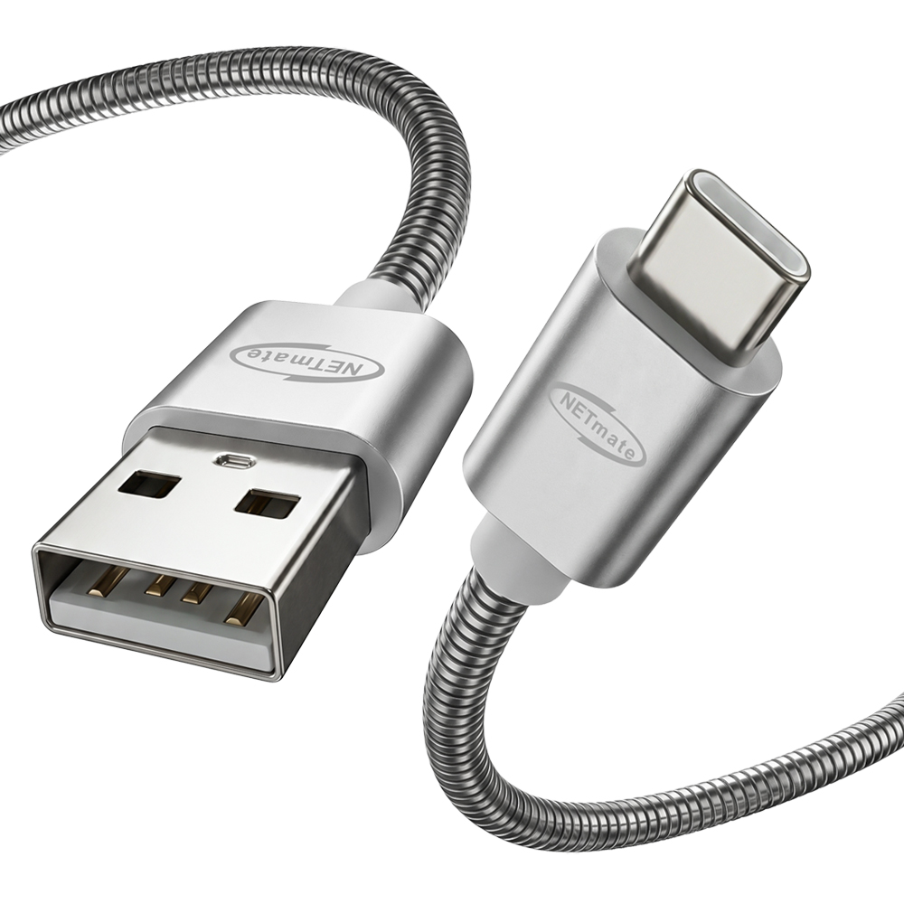 강원전자 넷메이트 아머드 USB2.0 AM-CM 케이블 2m NM-UAC20A