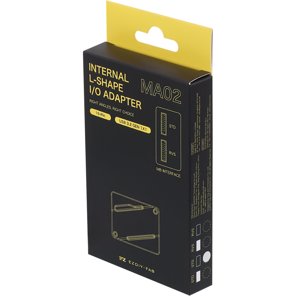 강원전자 넷메이트 USB3.0 20핀 헤더 변환 어댑터, 블랙 STD [EZDIY-FAB] NM-DPC266