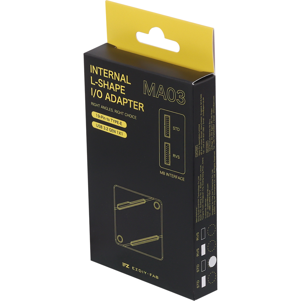 강원전자 넷메이트 USB3.0 20핀 헤더 Type E 변환 어댑터, 블랙 STD [EZDIY-FAB] NM-DPC267