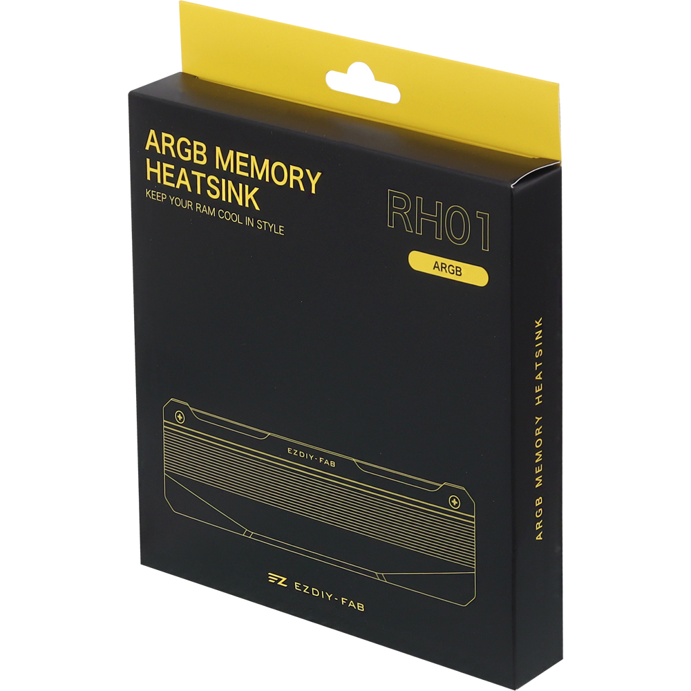 강원전자 넷메이트 ARGB 알루미늄 메모리 방열판, 화이트 2개 세트 [EZDIY-FAB] NM-DPI2683