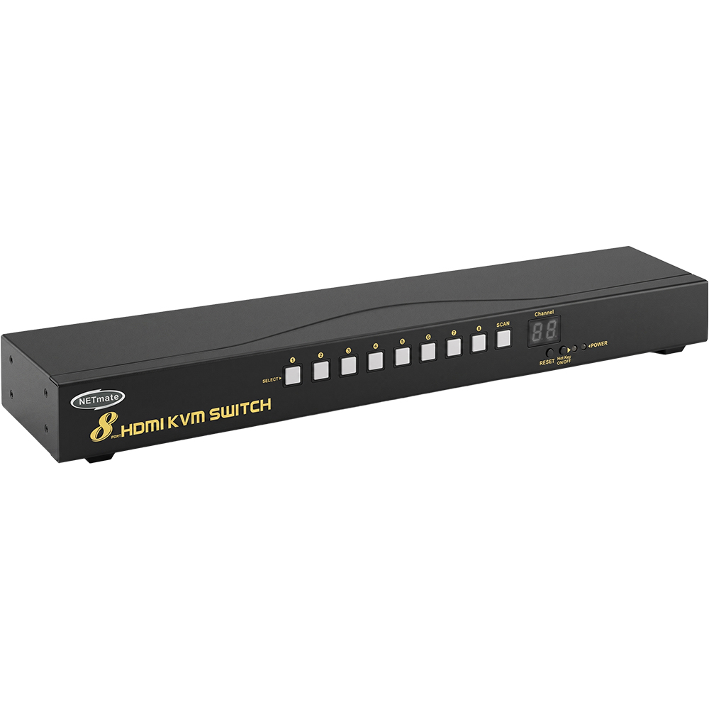 강원전자 넷메이트 4K 60Hz HDMI KVM 8:1 스위치 NM-HK4608C