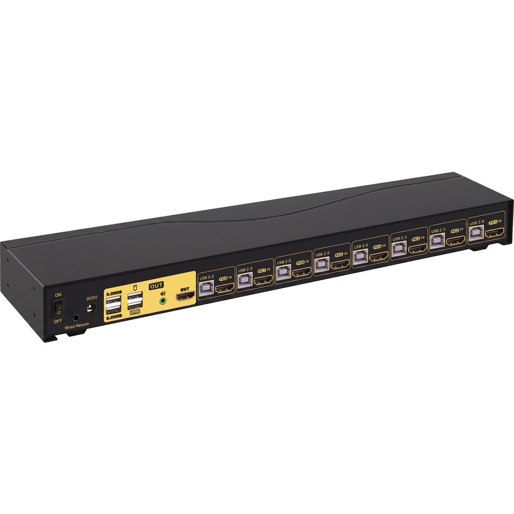 강원전자 넷메이트 4K 60Hz HDMI KVM 8:1 스위치 NM-HK4608C