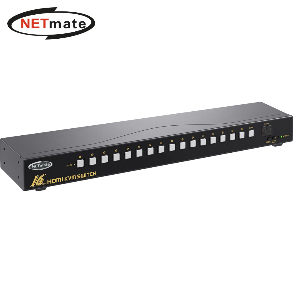 강원전자 넷메이트 4K 60Hz HDMI KVM 16:1 스위치 NM-HK4616C